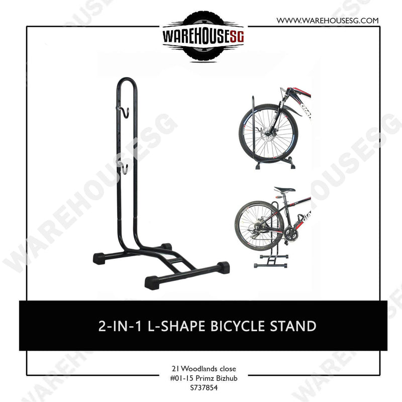 3-IN-1 / 2-IN-1 L-Shape Bicycle Stand