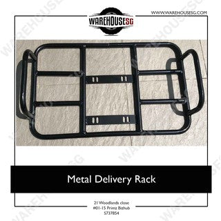 Metal Delivery Rack for PMD, Bicycles, Delivery Riders Bag