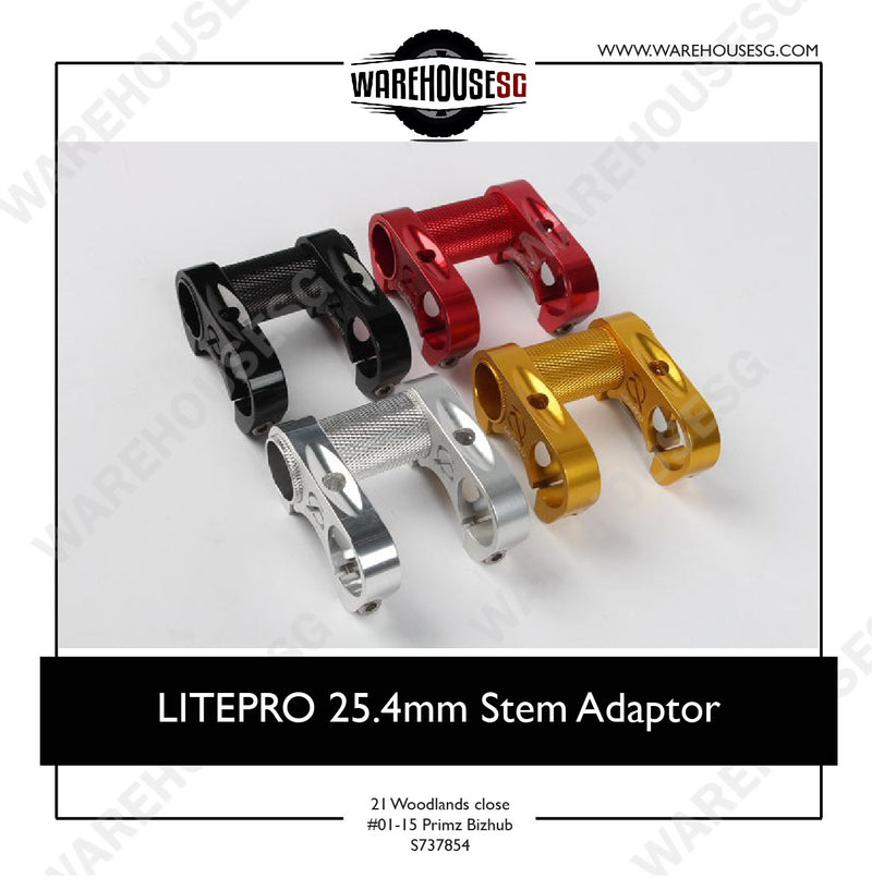 Litepro 25.4mm Stem Adaptor for Bicycle/Fiido/DYU/Tempo E-scooter