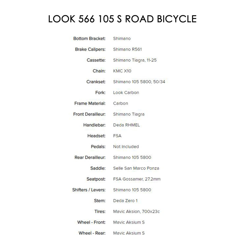 LOOK 566 105 S/XS Road Bicycle