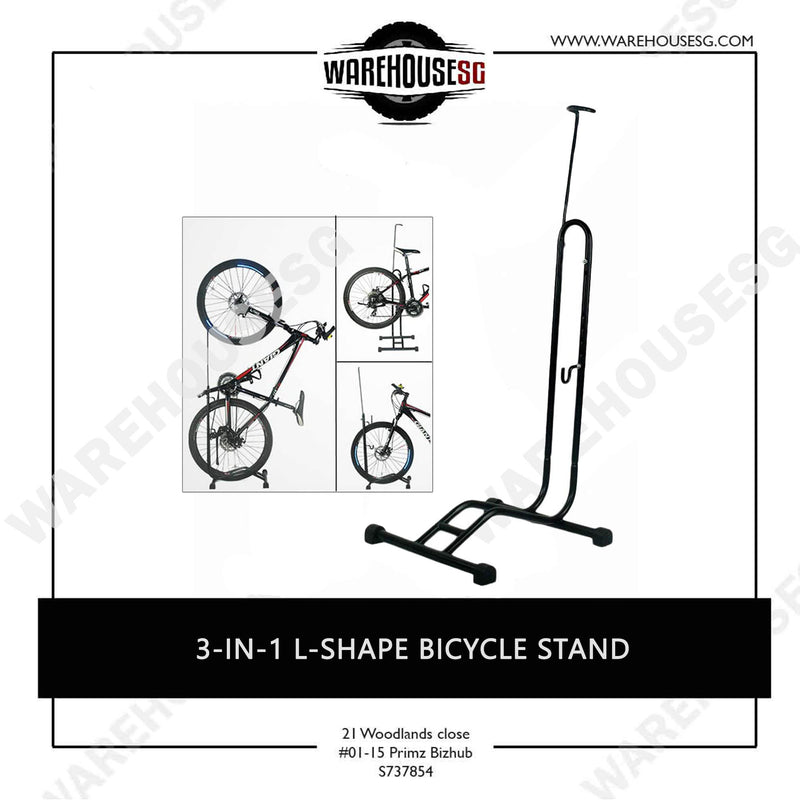 3-IN-1 / 2-IN-1 L-Shape Bicycle Stand