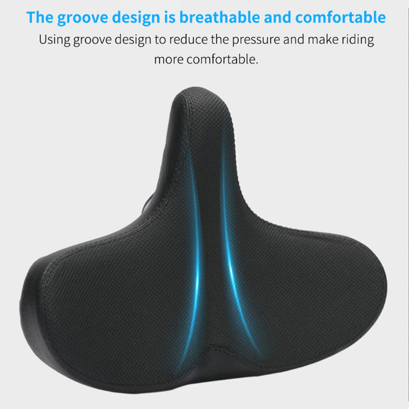 Bicycle Saddle Seat Wide Comfortable Breathable Cushion