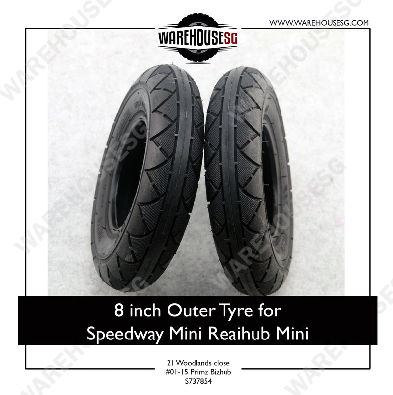 Hota 8 Inch Outer Tyre for Speedway Mini 3/4