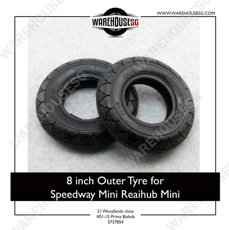 Hota 8 Inch Outer Tyre for Speedway Mini 3/4