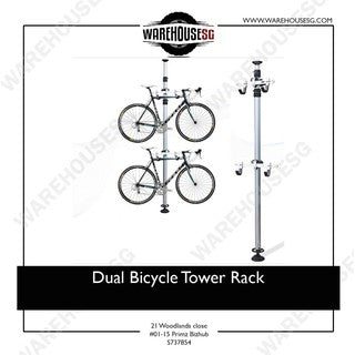 Dual Bicycle Tower Rack