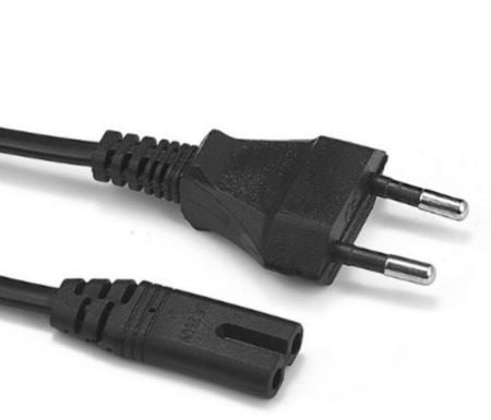 Universal EU Standard to Figure 8 2-Pin Plug AC Power Cable Lead Cord 250V