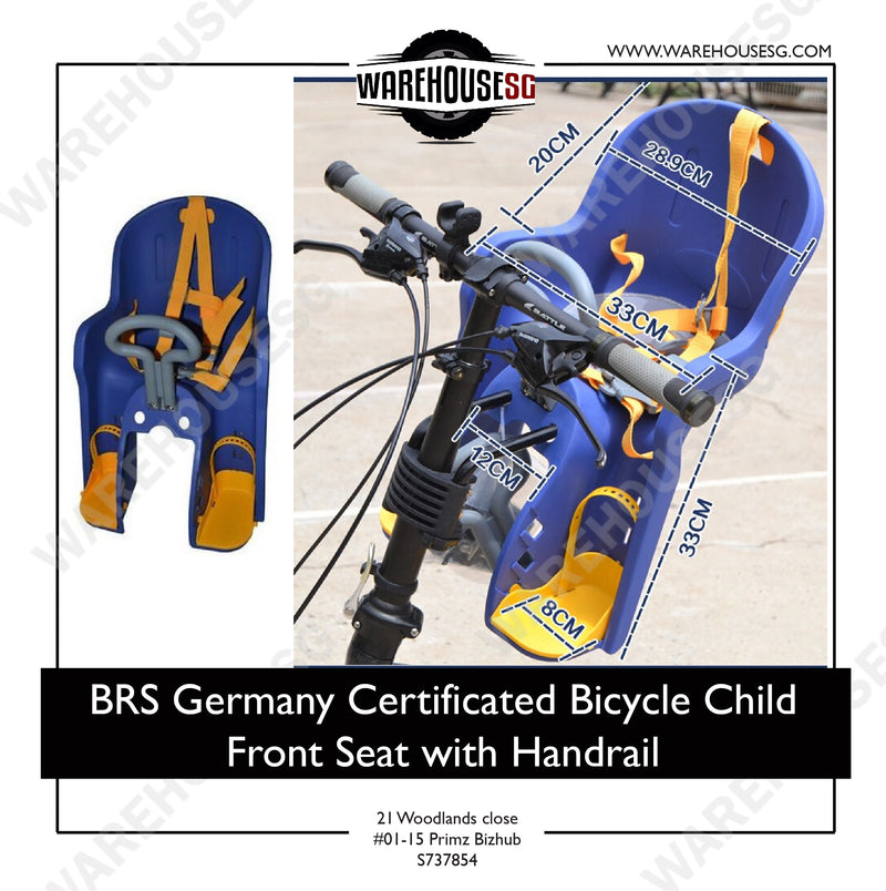 BRS Germany Certificated Bicycle Child Front Seat with Handrail
