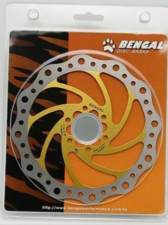 BENGAL BICYCLE BIKE 160mm Stainless Disc Disk Brake Rotor Blue & Silver 2 Tone