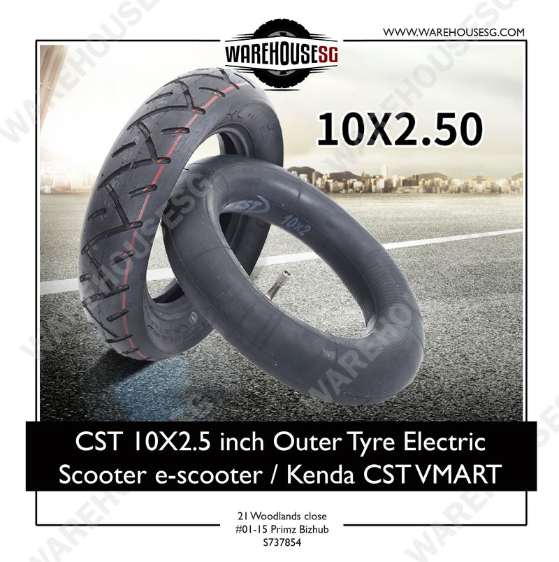 CST 10X2.5 inch Outer Tyre Electric Scooter e-scooter / Kenda CST VMAR