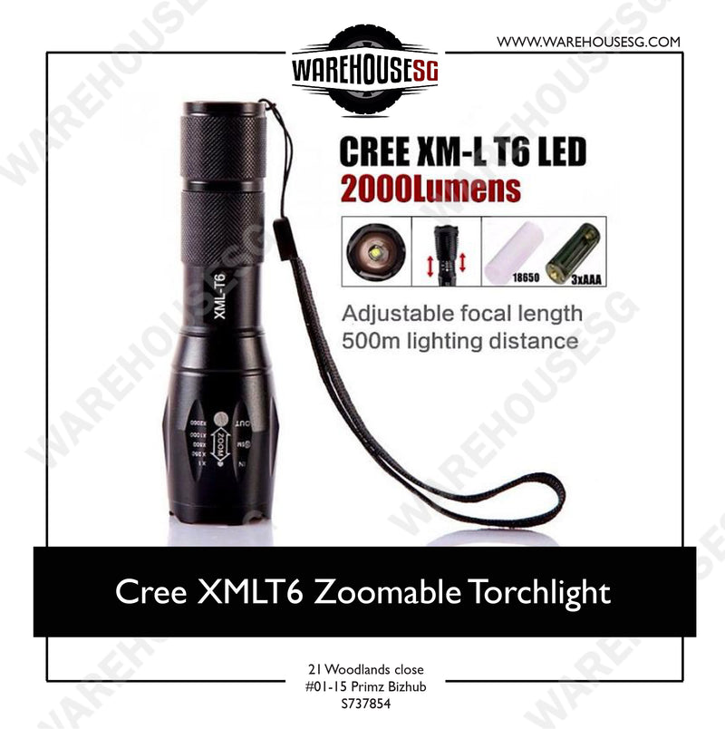 Cree XMLT6 Zoomable Torchlight