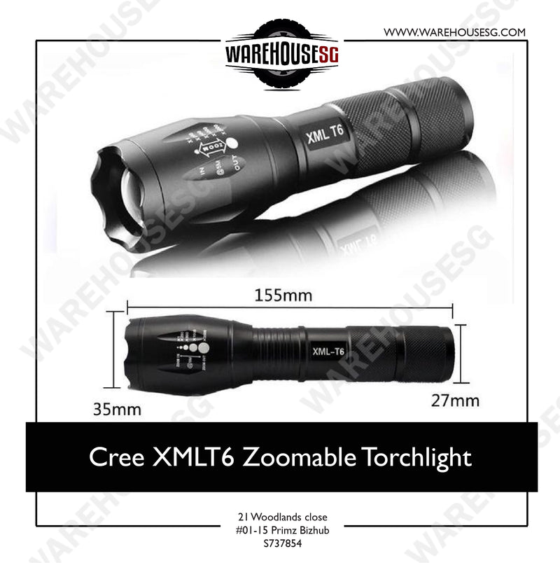 Cree XMLT6 Zoomable Torchlight
