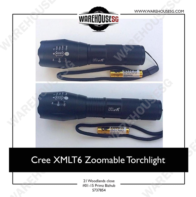 Cree XMLT6 Zoomable Torchlight