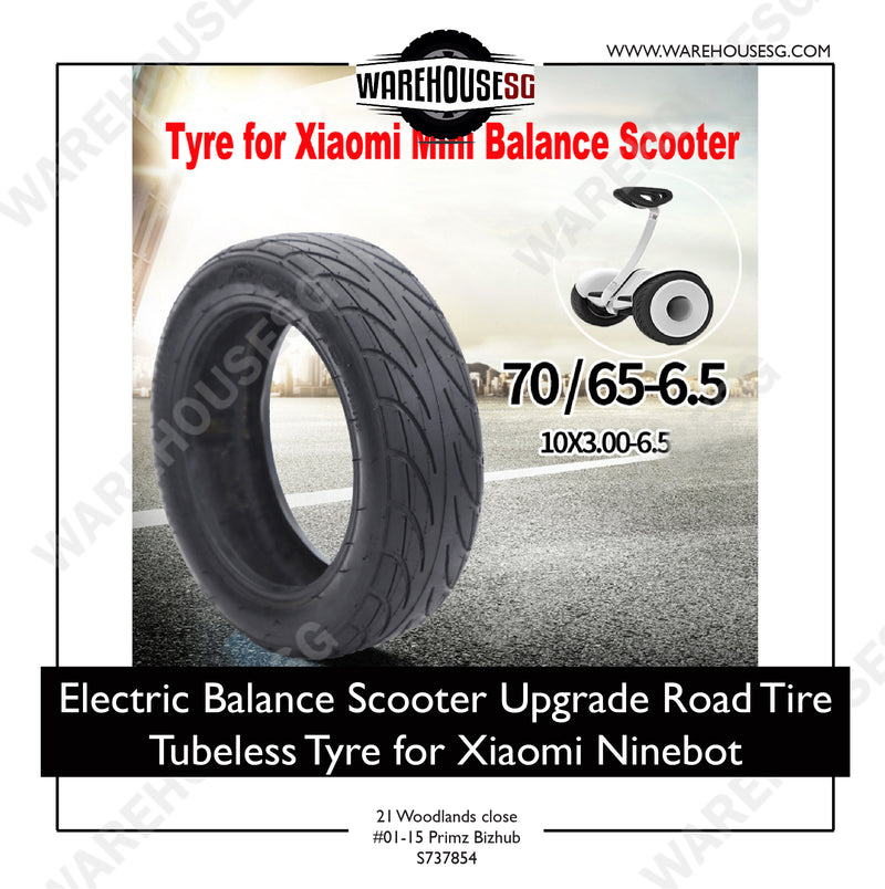 Electric Balance Scooter Upgrade Road Tire Tubeless Tyre for Ninebot 70/65-6.5
