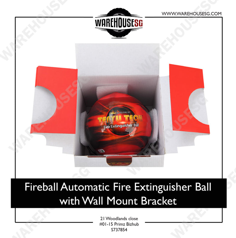 TENYU TECH Fireball Automatic Fire Extinguisher Ball with Wall Mount Bracket