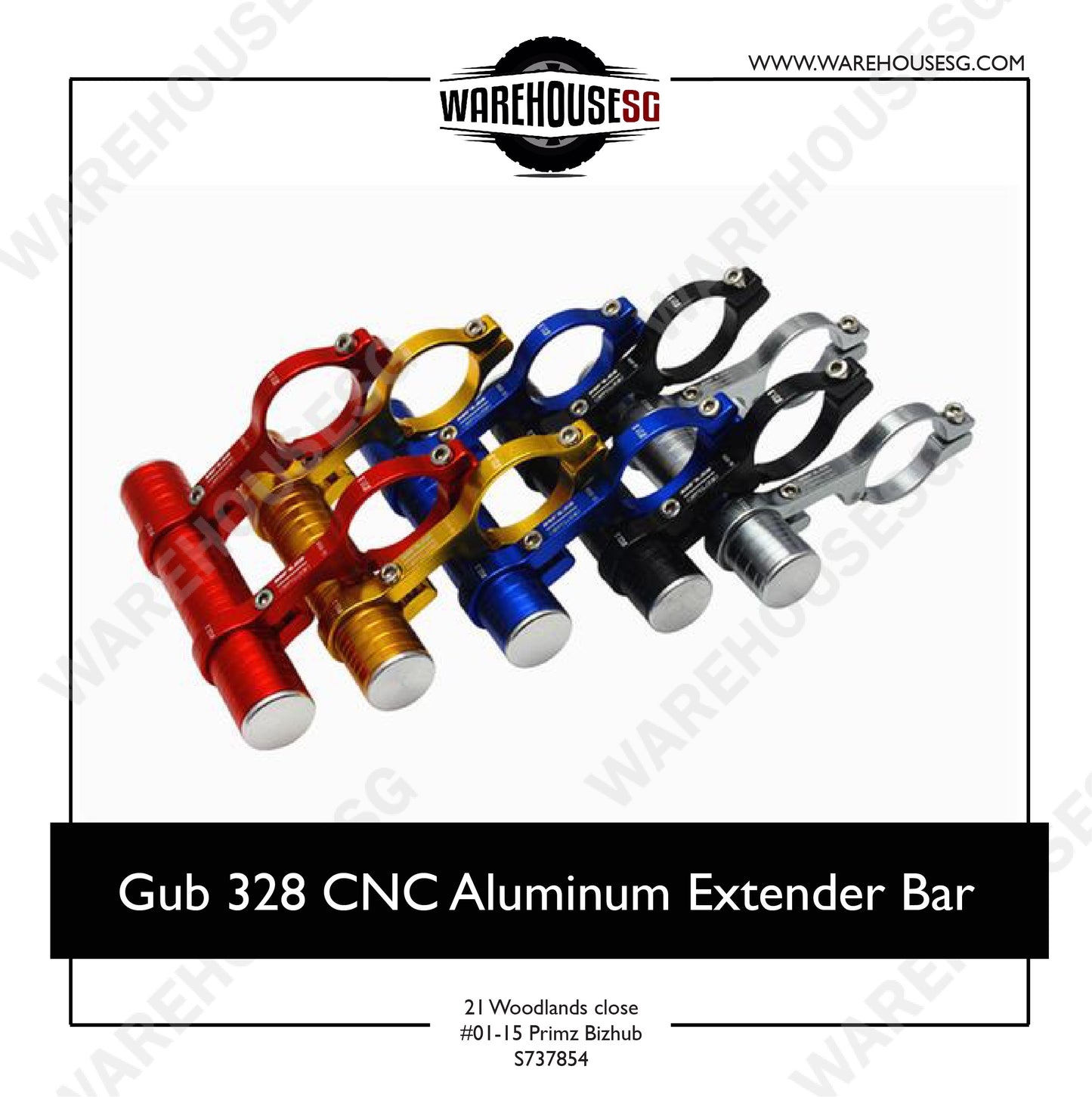 Gub 328 CNC Aluminum Extender Bar
