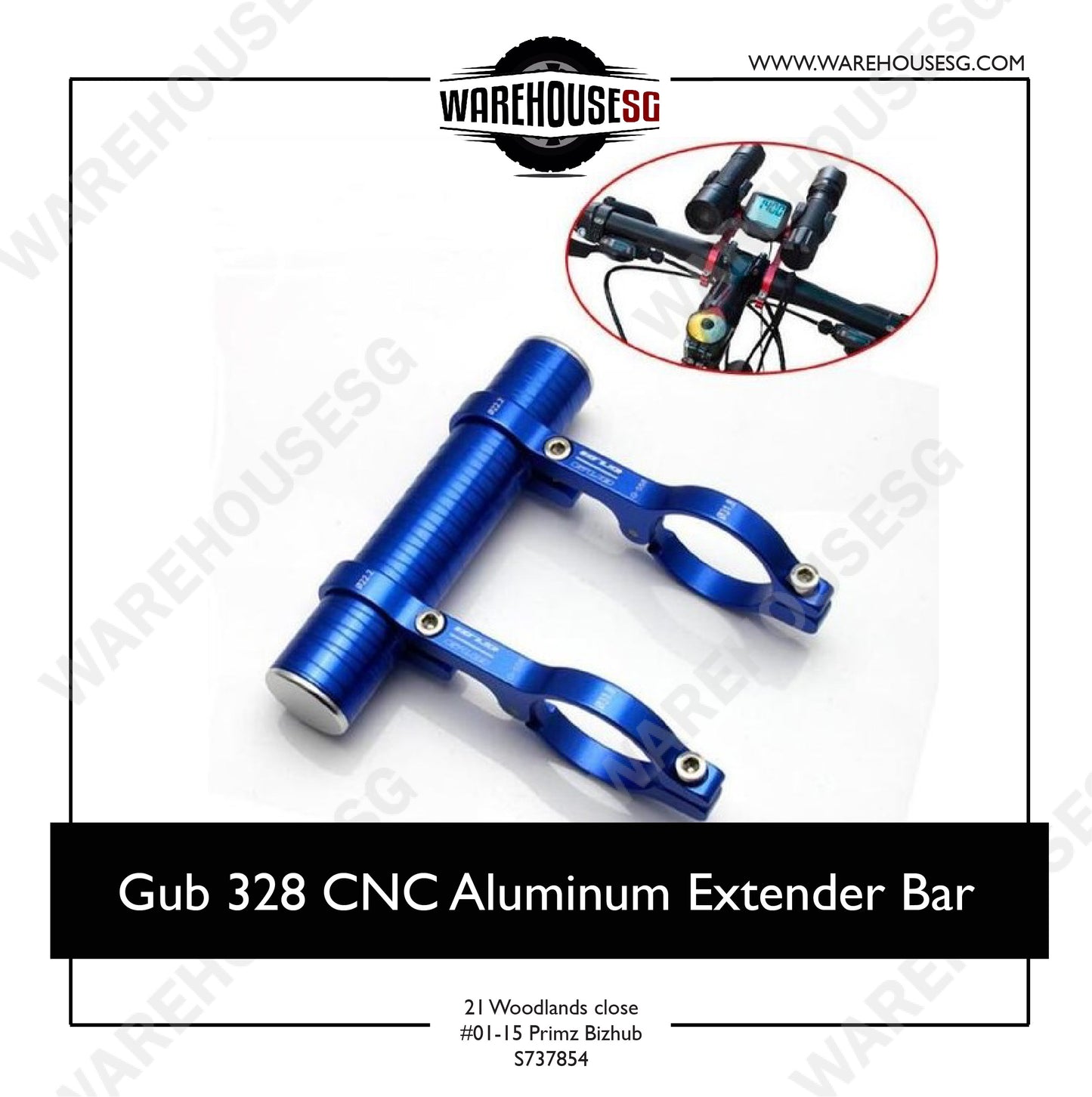 Gub 328 CNC Aluminum Extender Bar