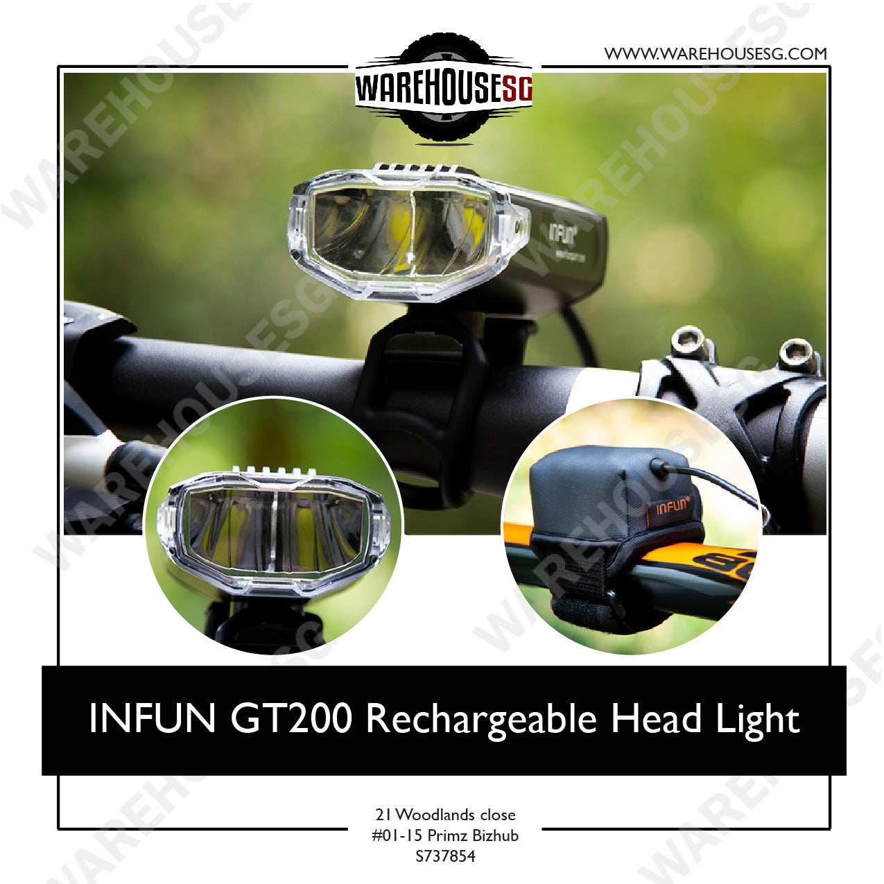INFUN GT200 Rechargeable Head Light
