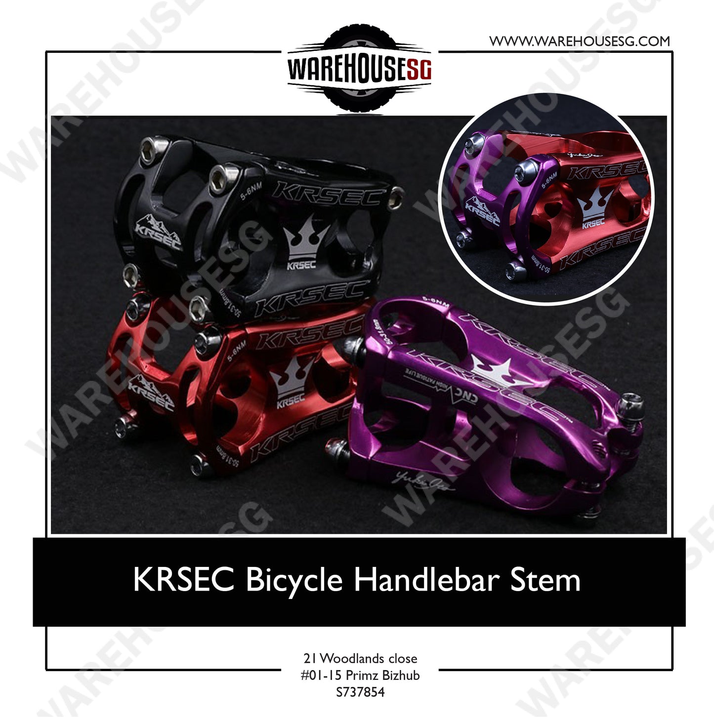 KRSEC Bicycle Handlebar Stem