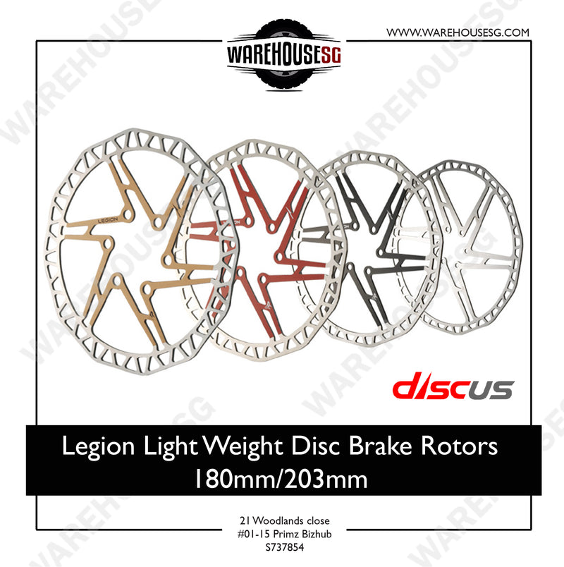 Legion Light Weight Disc Brake Rotors 180mm/ 203mm