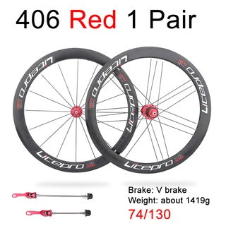 Litepro S42 406 451 Folding Bike Disc Brake Wheel Set Double Wall Rims