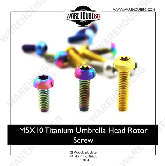 M5X10 Titanium Umbrella Head Rotor Screw