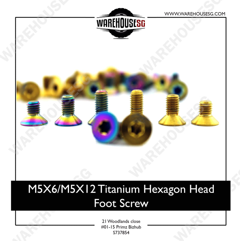 M5X6/M5X12 Titanium Hexagon Head Foot Screw