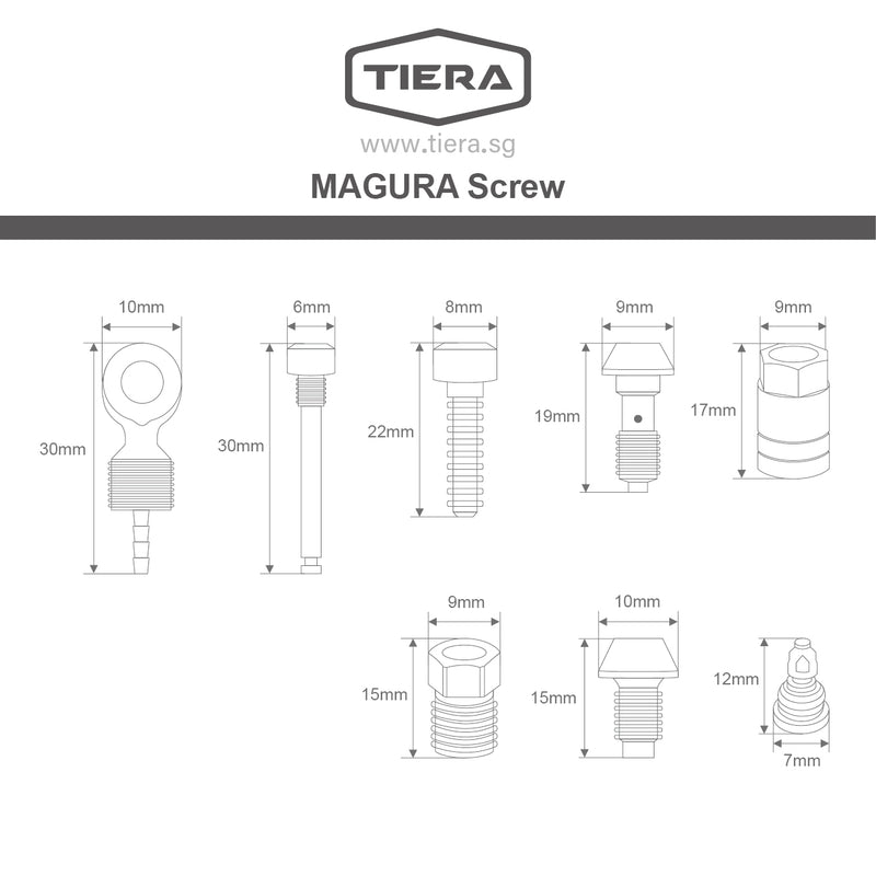 TIERA Magura Caliper Bleeding Titanium Screw