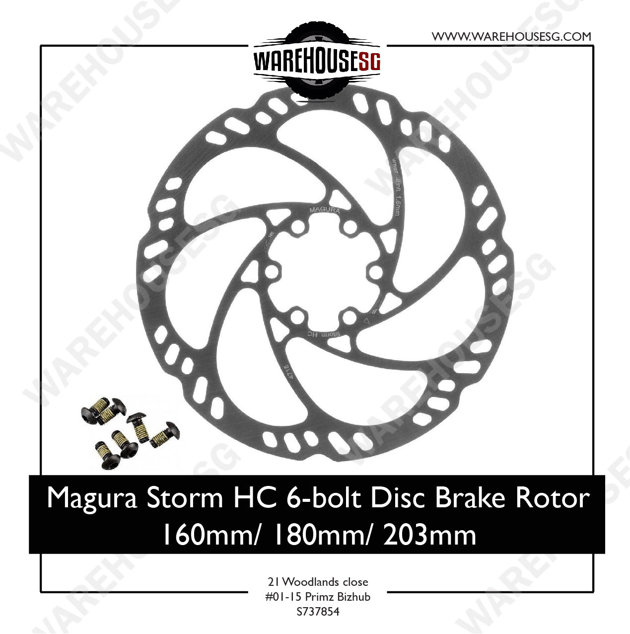 MAGURA Storm HC Disc Brake Rotor 160mm/ 180mm / 203mm