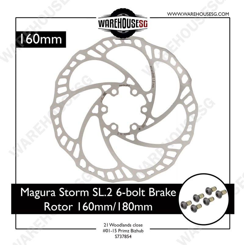 Magura Storm SL.2 6-bolt Brake Rotor 160mm/180mm