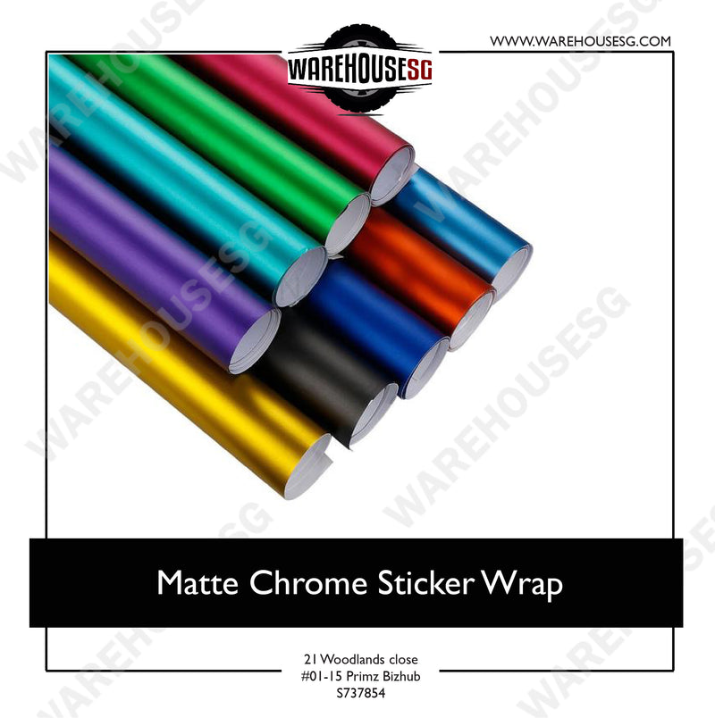Matte Chrome Sticker Wrap