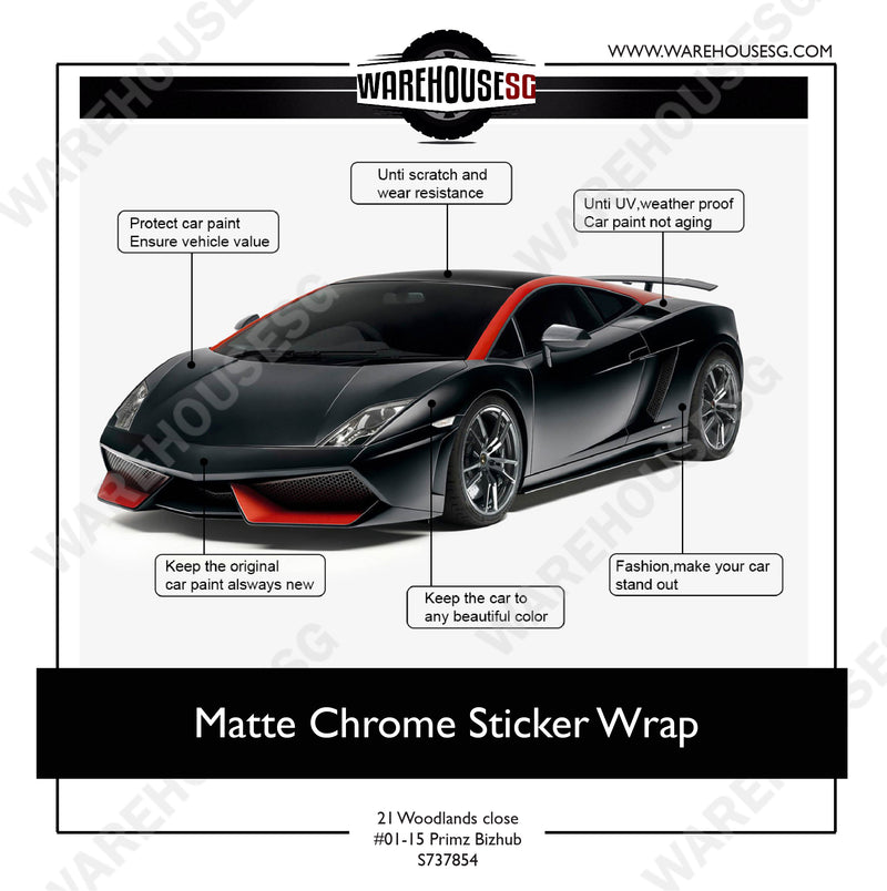 Matte Chrome Sticker Wrap