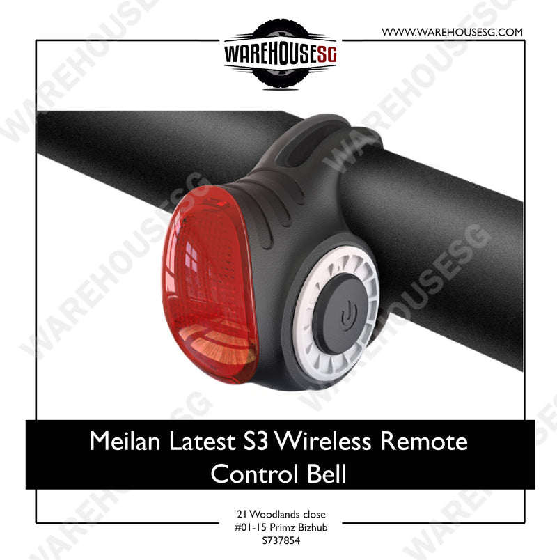 Meilan Latest S3 Wireless Remote Control Bell for Bicycle/Scooter