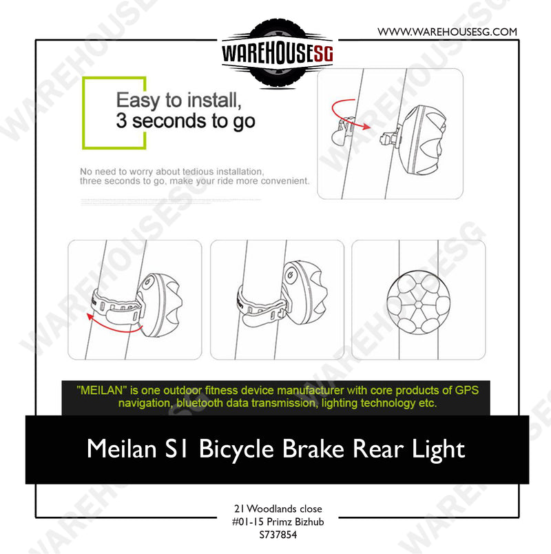 Meilan S1 USB Bike Taillight