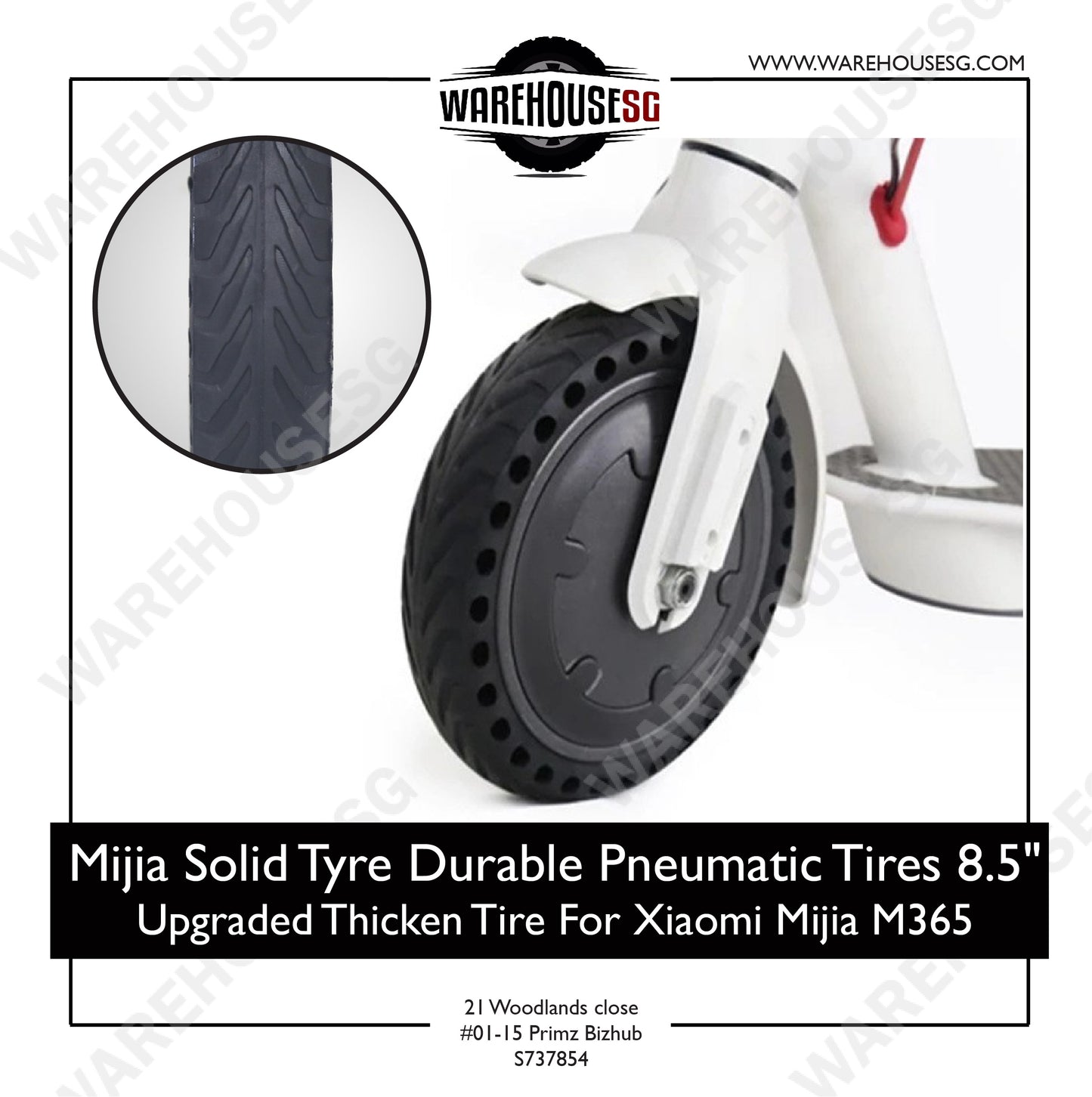 Nedong Xiaomi Solid Tyre with Hole