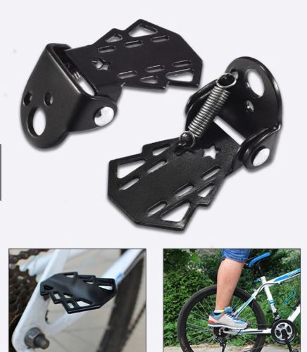 1pair Bike Rear Pedal MTB Folding Footrests Cycling Accessories Bicycle Foot Peg