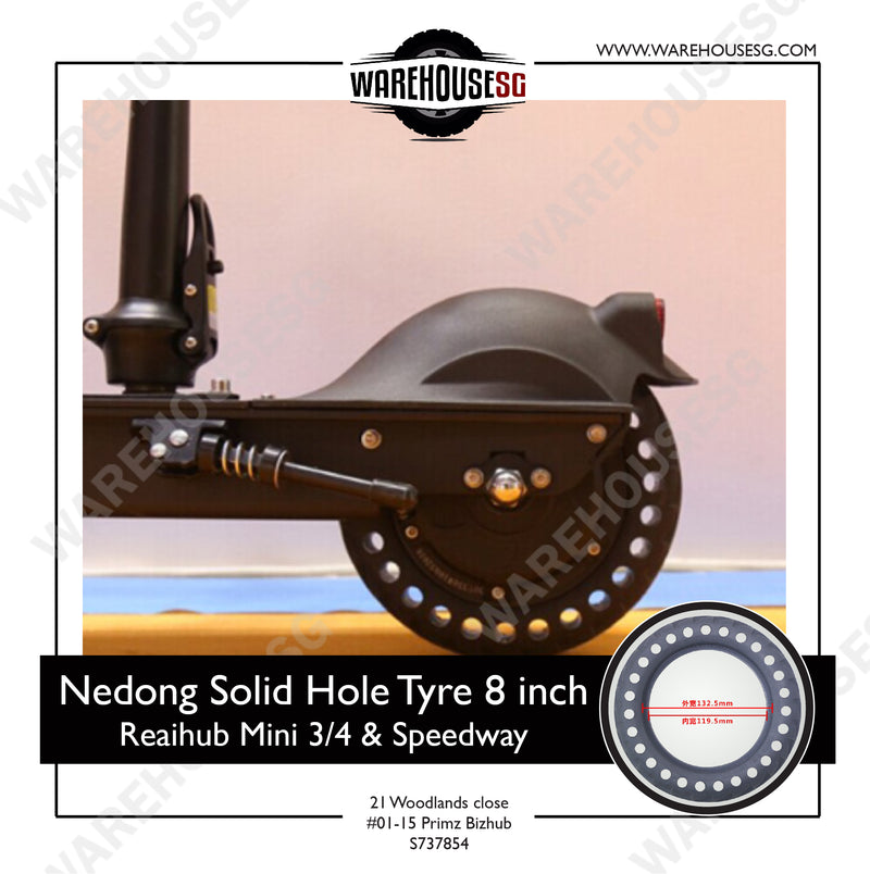 Nedong Solid Hole Tyre 8.5 Inch / 8 Inch