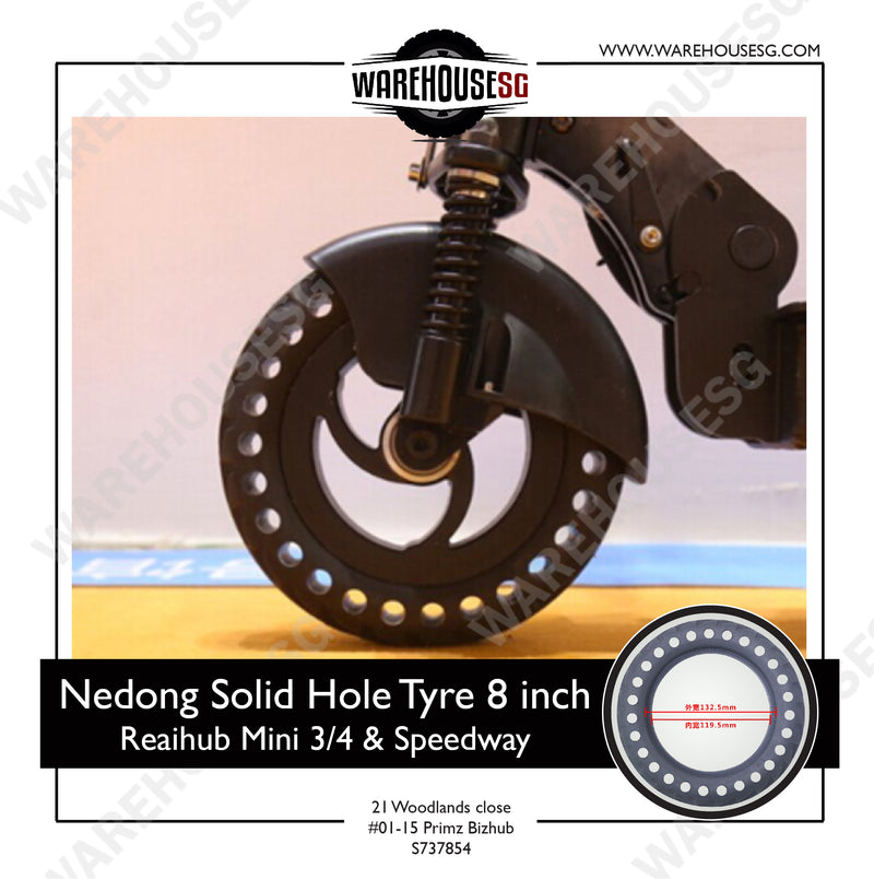 Nedong Solid Hole Tyre 8.5 Inch / 8 Inch