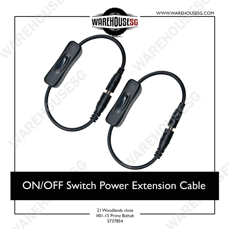 ON/OFF Switch Power Extension Cable