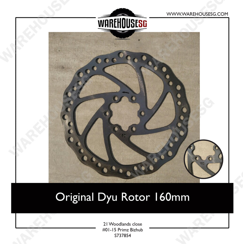 Original Dyu Rotor 160mm For 10 inch Scooters Speedway/ Dualtron