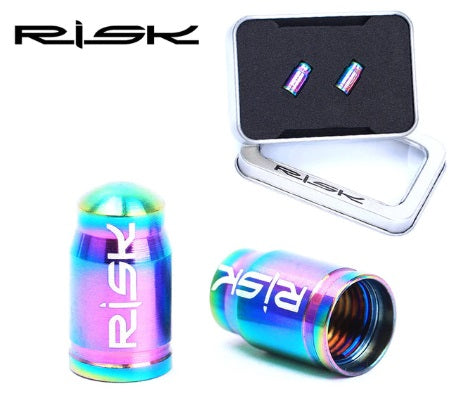 RISK 2PCS Ultralight Schrader Valve Cap