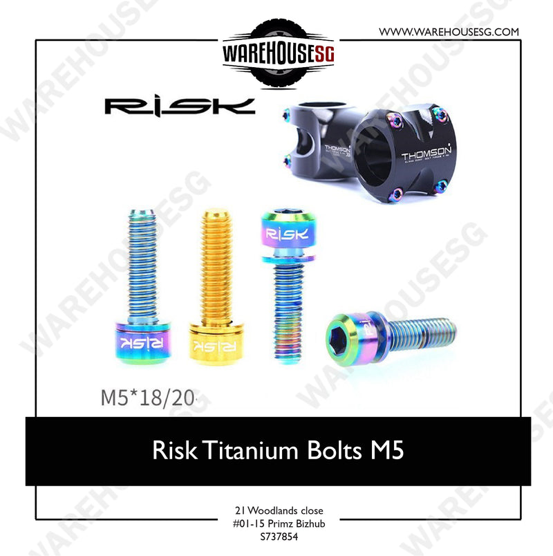 Risk Titanium Bolts M5
