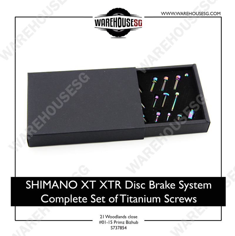 SHIMANO XT XTR Disc Brake System Complete Set of Titanium Screws