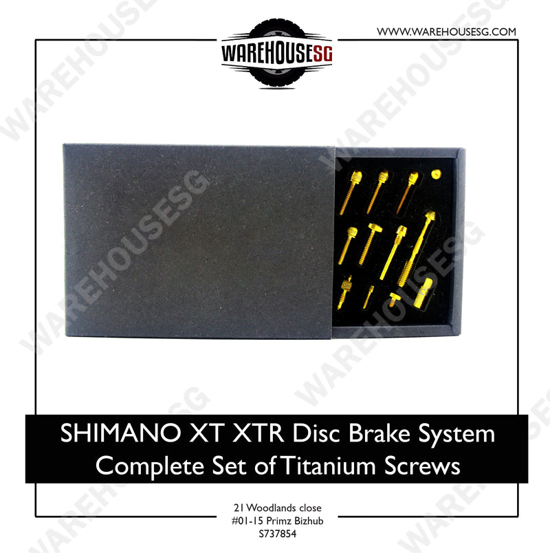 SHIMANO XT XTR Disc Brake System Complete Set of Titanium Screws