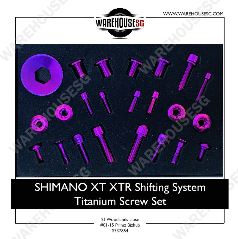SHIMANO XT/ XTR Shifting System Titanium Screw Set