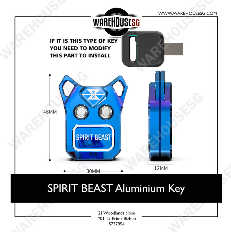 SPIRIT BEAST Aluminium Key