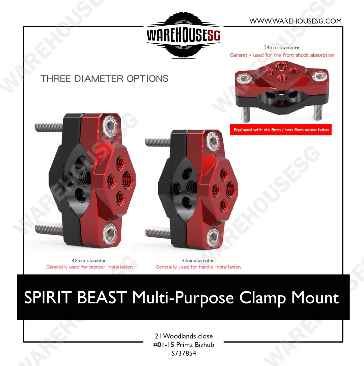 SPIRIT BEAST Multi-purpose Clamp/Mount