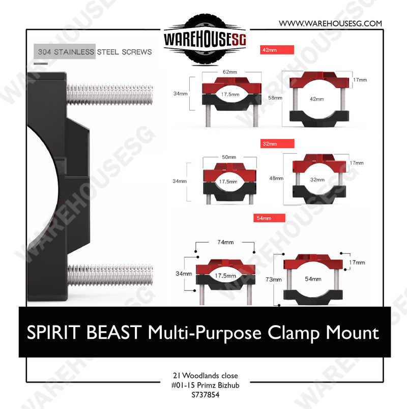 SPIRIT BEAST Multi-purpose Clamp/Mount