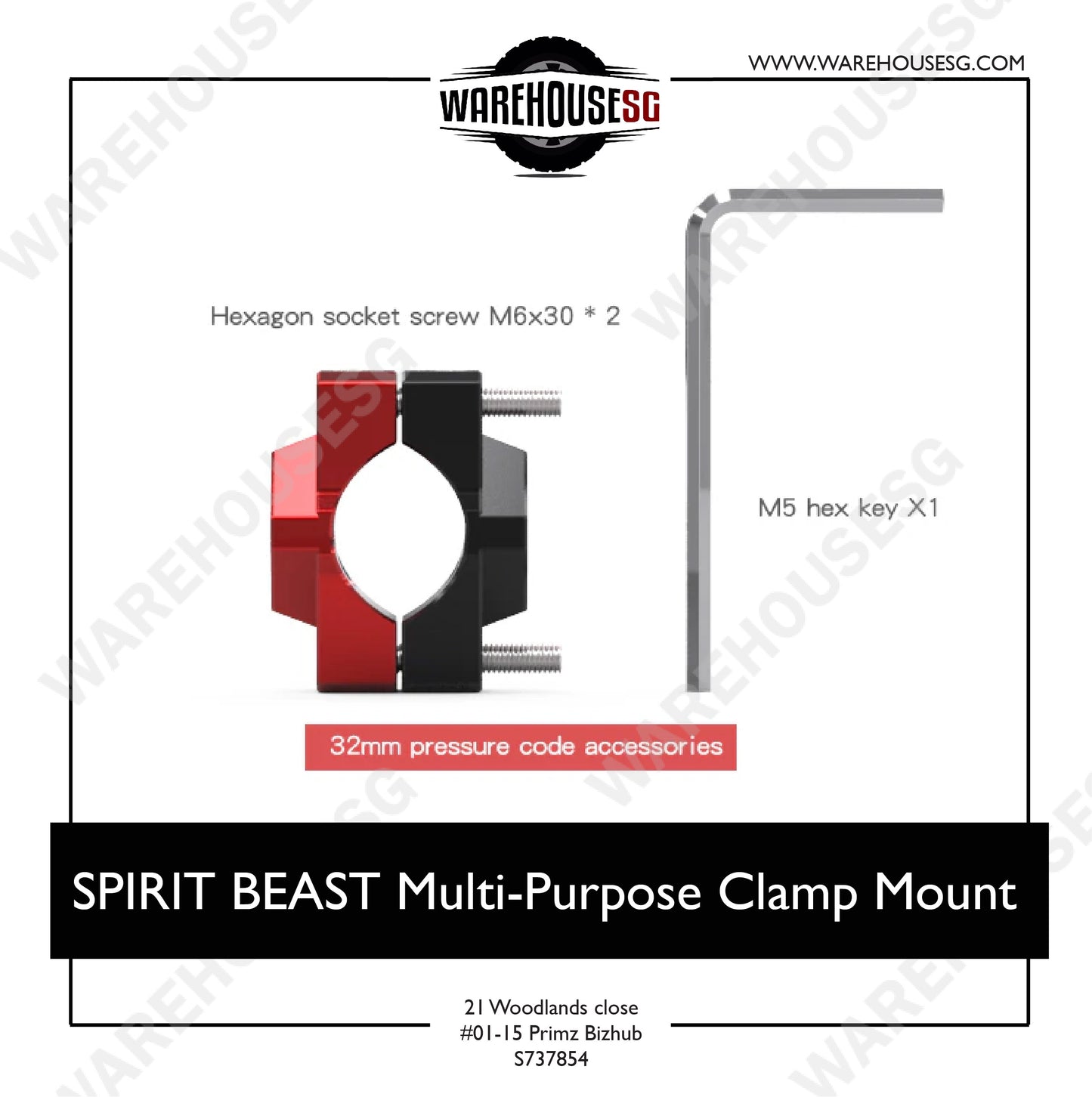 SPIRIT BEAST Multi-purpose Clamp/Mount