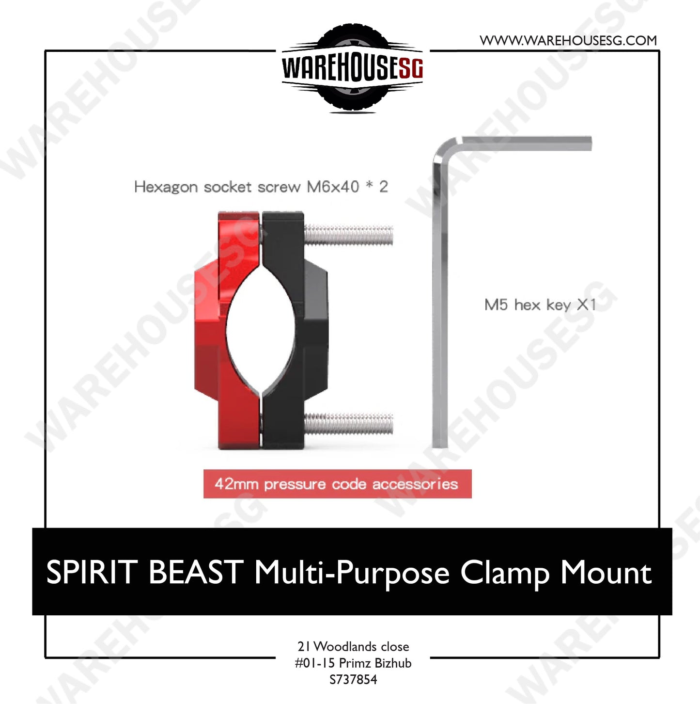 SPIRIT BEAST Multi-purpose Clamp/Mount