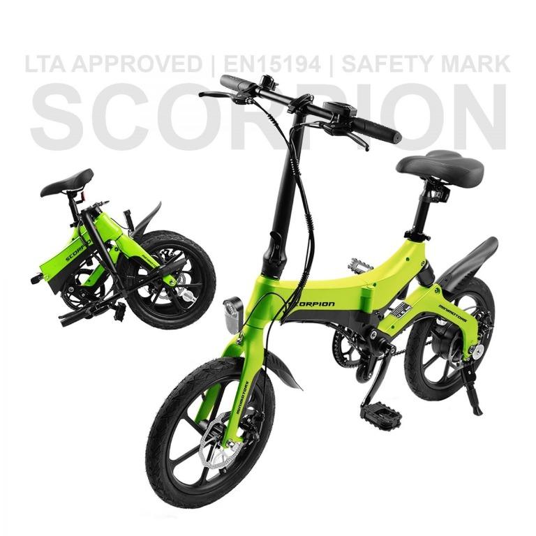 Scorpion Electric Bike | LTA Approved | EN15194 | Safety Mark